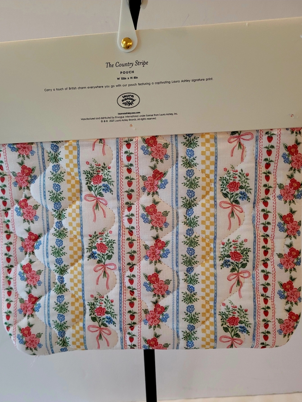 Laura Ashley The Country Stripe Pouch - Picture 2 of 2